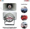 Products Outdoor Horn Speaker PA Power Waterproof Speakers Driver Alarm Siren Loud Indoor ABS 5 Core 100 TRI SIREN - TRI SIREN