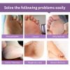 Foot exfoliating mask; suitable for dead skin and calluses; gentle foot care foot mask 4 pieces-lave - default