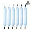 6pcs/set Soft Satin Pillow Rollers Hair Rollers Sleep Hair Styling Tools Hair Curler Rollers Magic Women Kids Curl Flexi Rods - Blue