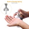 Bathroom Accessories Set 6 Pcs Bathroom Set Ensemble Complete Soap Dispenser Toothbrush Holder - Black