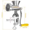 Manual Meat Grinder Heavy Duty Hand Operated Mincer Sausage Maker Machine Noodle Maker - Silver