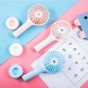 Mini Fan Pocket  Fan USB Rechargeable Portable Handheld Personal Cooler 3 Speeds  YJ - white