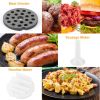 Manual Meat Grinder Heavy Duty Hand Operated Mincer Sausage Maker Machine Noodle Maker - Silver