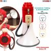 5Core Megaphone Speakers Pro Bullhorn Handheld Police Siren Voice Recording 77SF - 77SF