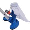 Swimming Pool and Spa Pond Fountain Vacuum Brush Cleaner Vacuum Heads Cleaning Tool Kit - Blue