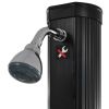 vidaXL Foldable Solar Shower Black 84.3" 6.1 gal - Black