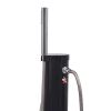 vidaXL Solar Shower 2.1 gal PVC Steel - Black