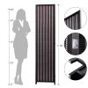 6-Panel Room Divider, 6 FT Tall Room Divider, Folding Privacy Screens, Freestanding Room Dividers - black