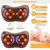 Back Neck Massage Pillow Thermotherapy Kneading Manipulation Massager Car Massage Pillow - US