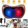 Back Neck Massage Pillow Thermotherapy Kneading Manipulation Massager Car Massage Pillow - US