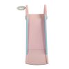 3 in 1 Kids Climber and Slide, Toddler Play Set with Basketball Hoop and Ball, Indoor Outdoor Freestanding Slide for Preschool Boys Girls XH - Pink