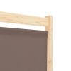 6-Panel Room Divider Brown 94.5"x66.9"x1.6" Fabric - Brown