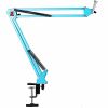 Microphone Stand Suspension Boom Scissor Arm Upgraded Studio Microphone Mic Holder Mike Stand Clamp 5 Core MS ARM BLU (Blue) - 2 Pieces