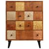 Chest of Drawers 23.6"x11.8"x29.5" Solid Acacia Wood - Brown