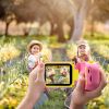 Kids Digital Camera Child Video Camera Children Camcorder Christmas Toy Birthday Gifts with 2.4in Screen 4X Digital Zoom - Pink