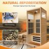 Single Graphene Far Infrared Sauna Room Dual Audio Bluetooth - Natural