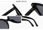 Fashion Cat Eye Sunglasses Women Large Frame Glasses Retro Sunglass Female Rivets Luxury Designer Eyewear UV400 Sun Glass Shades - brown