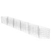 Gabion Basket Galvanized Steel 118.1"x11.8"x19.7" - Silver