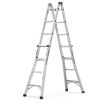 Household engineering multifunctional aluminum alloy telescopic ladder A-type ladder straight ladder 17ft - as Pic