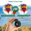 40x40 HD Optical Monocular Telescope w/ FMC Lens Low Light Vision Scope Phone Holder Tripod Compass - Black