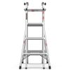 Household engineering multifunctional aluminum alloy telescopic ladder A-type ladder straight ladder 17ft - as Pic