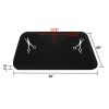 3â€²x 5â€²x 1/2" Beauty Salon Rectangle Anti-fatigue Salon Mat Scissors Pattern Black YF - Black