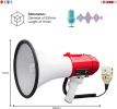 5Core Megaphone Speakers Pro Bullhorn Handheld Police Siren Voice Recording 77SF - 77SF