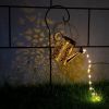 Solar Lights Outdoor Garden Path Light Hanging Lantern Waterproof Watering Can Antique Christmas Pathway Lights - Lantern