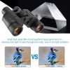 Portable HD Binoculars with FMC Lens Low Light Night Vision Telescope for Bird Watching Hunting Sports Events - Black