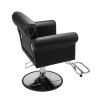 Barber Chair Salon Chair For Hair Stylist With Rivet - black - black
