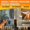 Heavy Duty Cat Scratch Deterrent Furniture Protectors for Sofa Doors 10 Pack Clear 17x12x0.25 inch Couch Protectors from Cats - Primens