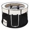40" Circular Portable Foldable 600D Oxford Cloth & Mesh Pet Playpen Fence with Eight Panels YF