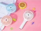 Mini Fan Pocket  Fan USB Rechargeable Portable Handheld Personal Cooler 3 Speeds  YJ - white