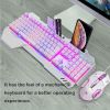 K618 Wired Gaming Keyboard and Mouse Set RGB Backlit For PC Laptop PS4 Xbox one - Black