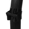vidaXL Foldable Solar Shower Black 84.3" 6.1 gal - Black