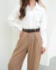 MKF Collection Elia Woven Adjustable Belt by Mia K - Olive XL - Vegan Leather