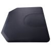 3.8' x 5' Salon Mat for Hair Stylist, Barber Shop Salon Chair Mats, Comfort Salon Hexagon Mat, Black - black