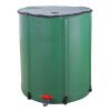 50 Gallon Folding Rain Barrel Water Collector Green - Green