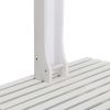 vidaXL Garden Shower White Wood - White