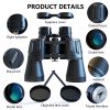 20x50 HD Professional Waterproof Binoculars-High Power Military Low Light Night Vision Binoculars with Durable & Clear BAK4 Prism FMC Lens - black