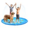 Splash Pad Large Sprinkler Play Mat Fun for Kids, Thicker Summer Outdoor Water Toys Toddler Pool for 3-12 Years Old Children Boys & Girls - LA01