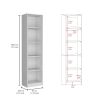 Acres 3 Piece Home Bookcase set, 67" Wide with 11 Shelves and Two Double-Door Cabinet , Living Room Set White - as Pic