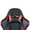 Gaming Chair, Gaming Chair with Footrest, Ergonomic Desk Chair, Adjustable PC Gamer Chair for Adults XH - Black & Red