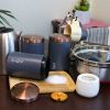 Multiful Piece Essential Houseware Kitchen Storage and Organization Canister Set - Matte Gray - Kitchen Storage