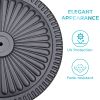 Patio Umbrella Base 18" Outdoor Umbrella Stand Base Market Umbrella Holder for Deck;  Lawn;  Garden;  Pool - Black