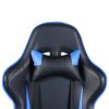 Gaming Chair, Gaming Chair with Footrest, Ergonomic Desk Chair, Adjustable PC Gamer Chair for Adults XH - Black & Blue