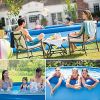 12ft X 30in Inflatable Swimming Pool Above Ground Included Pump - blue