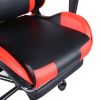 Gaming Chair, Gaming Chair with Footrest, Ergonomic Desk Chair, Adjustable PC Gamer Chair for Adults XH - Black & Red
