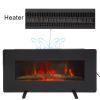 ZOKOP SF311-36 36 Inch 1400W Wall Hanging / Fireplace Single Color / Fake Wood / Heating Wire / With Small Remote Control Black - as picture