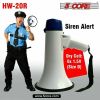5Core Megaphone Handheld Bullhorn Cheer Loudspeaker Bull Horn Speaker Megaphono Siren Sling Strap Portable 20R-USB WOB - 2 Pieces